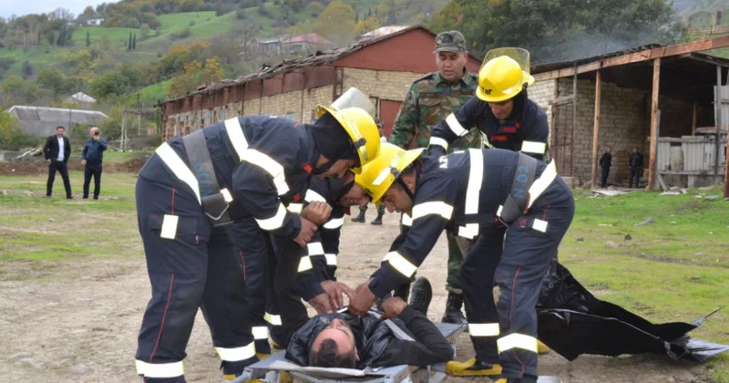 FHN in Cənub Regional Mərkəzi kompleks mülki müdafiə təlimi təşkil edib FOTOLAR