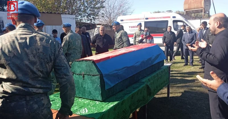 Şəhid Teymur Allahverdiyevin nəşi doğulduğu kəndə GƏTİRİLDİ VİDEO