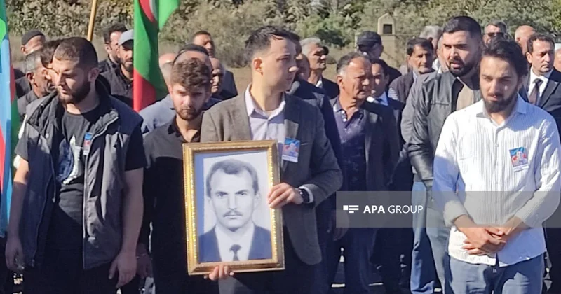 İtkin düşən hərbçi Teymur Allahverdiyevin nəşinin qalıqları Neftçalada dəfn olunub FOTO