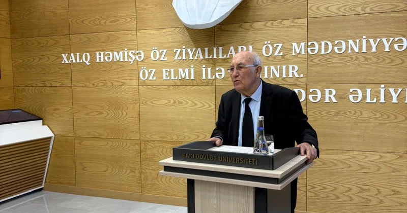 BDU da “Ulu Öndər xatirələrdə” layihəsinin növbəti qonağı professor İzzət Rüstəmov olub