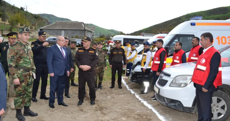 FHN in Cənub Regional Mərkəzi kompleks mülki müdafiə təlimi təşkil edib