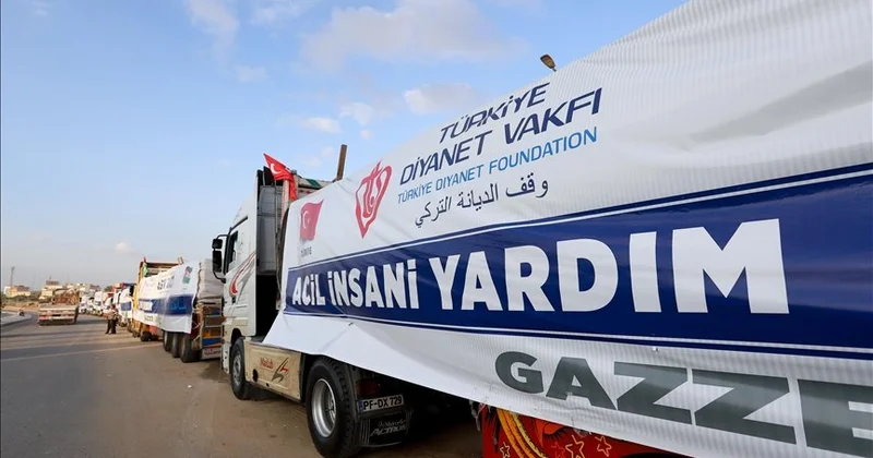 Türkiyə Diyanət Fondu Qəzza üçün 20 TIR humanitar yardım göndərdi