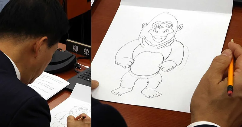 Parlament, deputat və qorilla: iclas zamanı qeyri adi görüntülər VİDEO