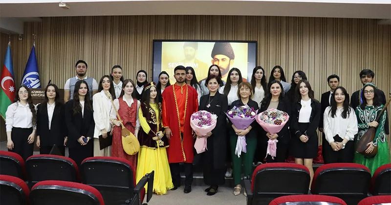 Azərbaycan Universitetində Şirvaninin 190 illiyi qeyd olundu Fotolar