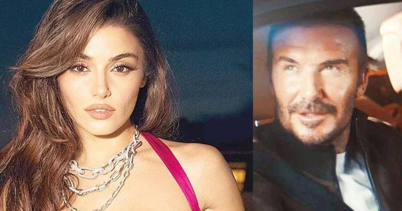 Devid Bekhem Hande Erçel ilə reklam çarxında VİDEO