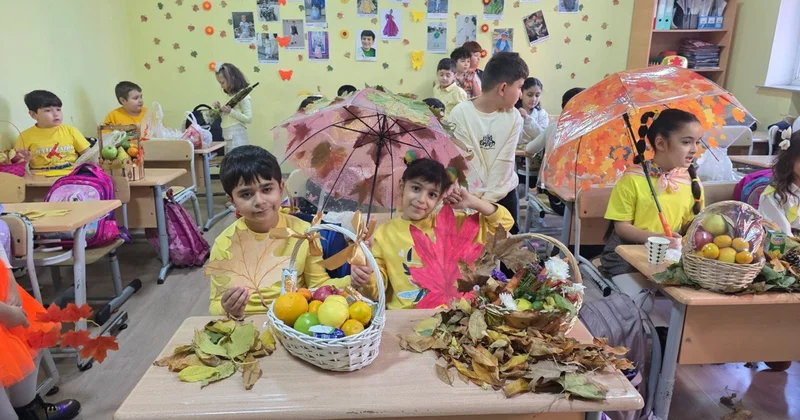 111 saylı məktəbin şagirdləri payızın gəlişini şənliklə qeyd etdilər FOTO/VİDEO