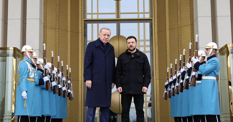 Ərdoğanla Zelenskinin görüşü başladı Yenilənib
