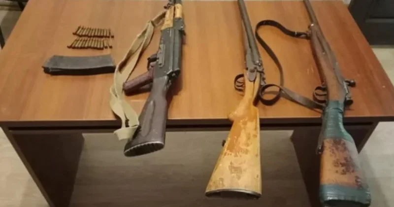 Ötən gün polis əməkdaşları tərəfindən silah sursat aşkarlanıb