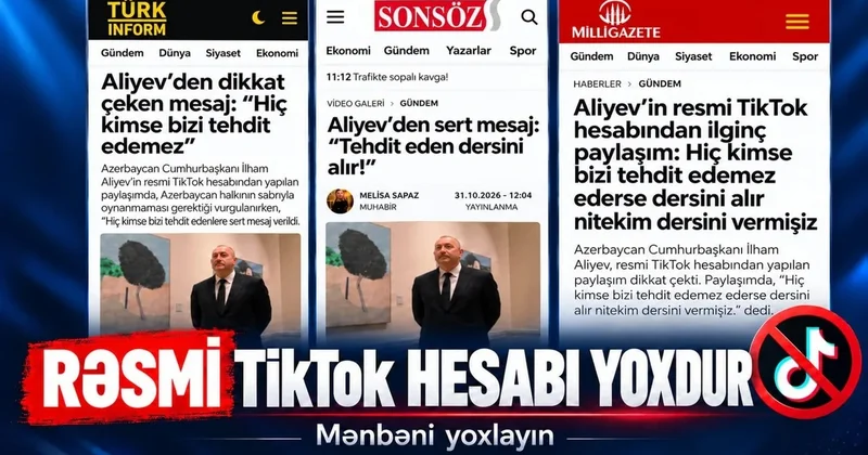 TikTok montajından siyasi mesaj düzəldənlər: Türkiyə mediasına məsuliyyət çağırışı