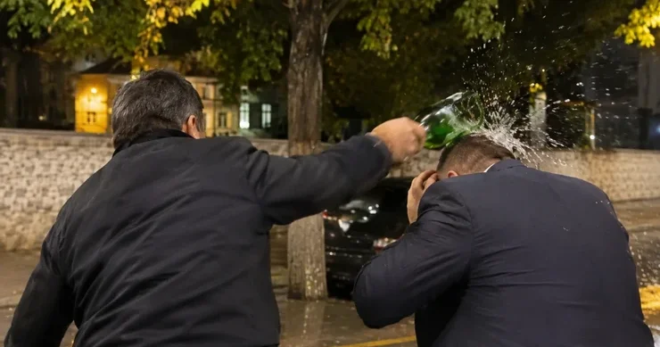 Şəkidə ciyər axşamı nda dava düşdü İcra nümayəndəsi bələdiyyə sədrini vurdu