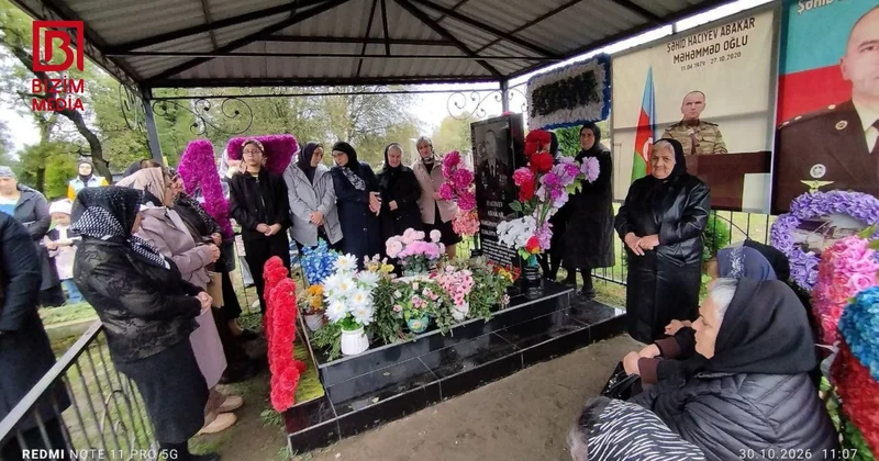 Vətən müharibəsi şəhidi Abakar Hacıyevin anım mərasimi keçirildi FOTO/VİDEO