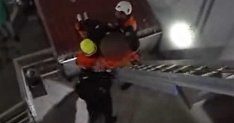 В Масазыре парень выжил после падения с 4 го этажа ВИДЕО