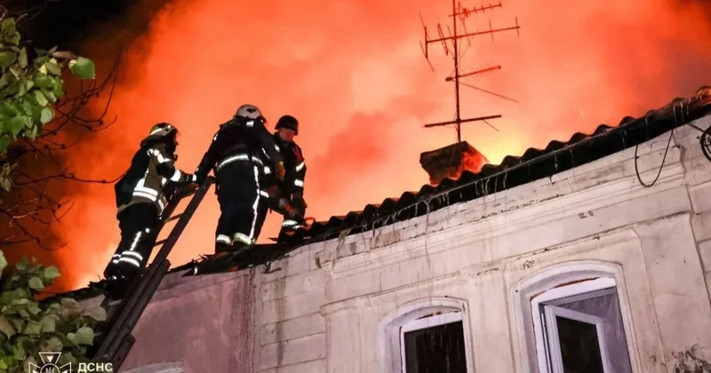 Rusiya Xarkova PUA larla hücum edib, 5 nəfər yaralanıb