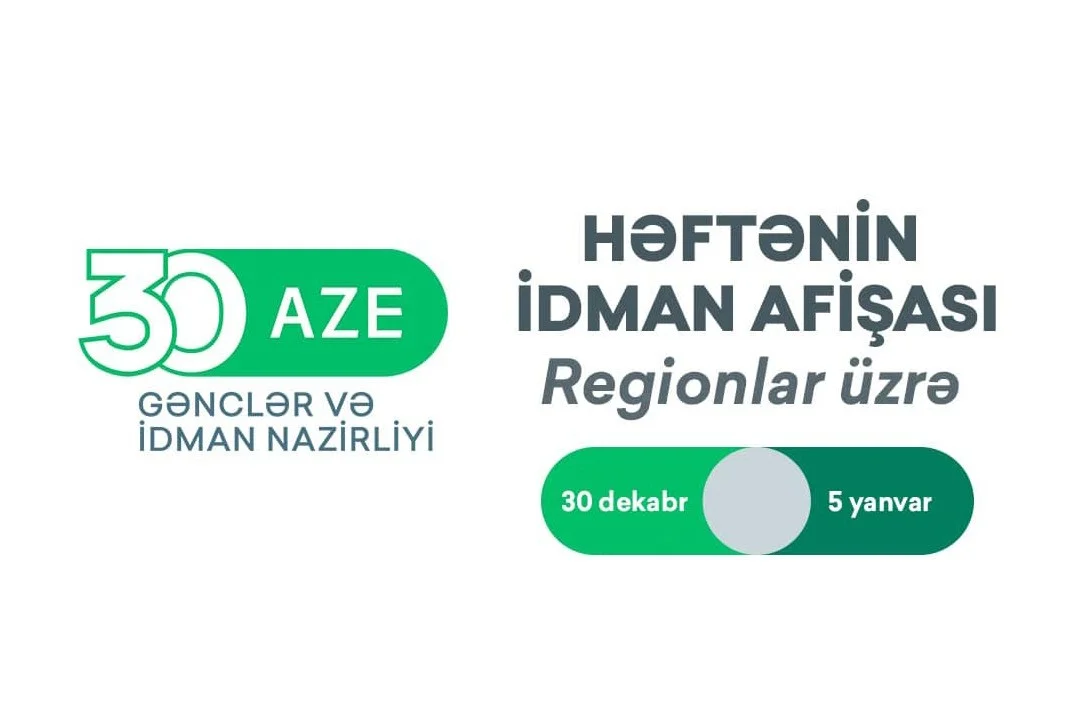 Regionlar üzrə HƏFTƏNİN İDMAN AFİŞASI İdman və Biz