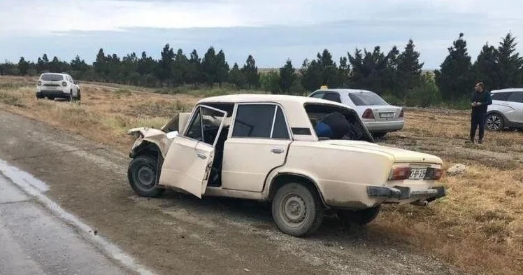 Göyçayda ağır qəza: 5 yaralı Foto