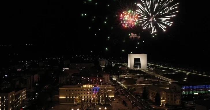 В Ханкенди организован праздничный салют