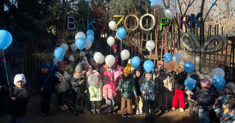 Leyla Əliyevanın təşəbbüsü ilə aztəminatlı ailələrin uşaqları Bakı Zooloji Parkında Fotolar