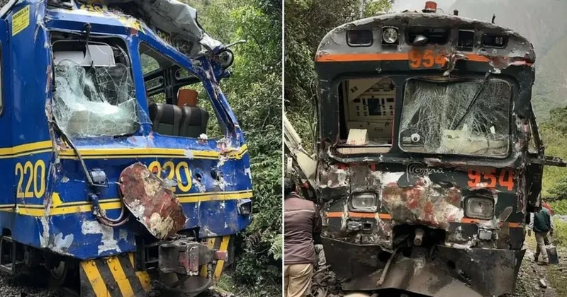 В Перу при лобовом столкновении поездов погиб машинист, пострадали десятки человек