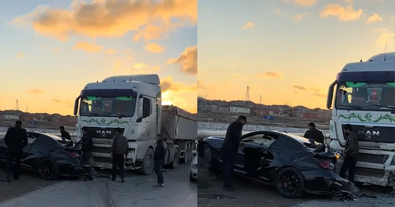 Binəqədidə BMW yük maşınına çırpıldı: Sürücü və sərnişin xəsarət aldılar